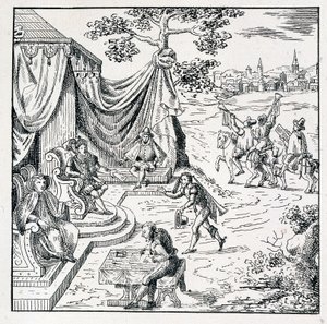 Der Prinz von Condé erhielt von Karl IX. (1550-1574) ein Edikt, das den Calvinisten erlaubte, ihre Religion im Königreich auszuüben (Frieden von Saint-Germain, unterzeichnet am 08.08.1570) - in 