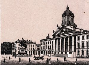 Der Königliche Platz in Brüssel, Belgien in „Die Welt illustriert 168 Ansichten“ ohne Datum (spätes 19. Jahrhundert) von Unknown artist