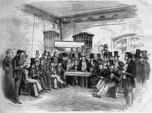 Die Börse - Buenos Aires, Argentinien 1868 von Unknown artist