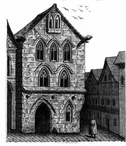 Das Templerhaus in Louviers in der Normandie. von Unknown artist
