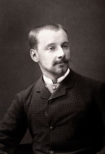 Der Künstler Albert Maignan fotografiert anlässlich des Pariser Salons 1881