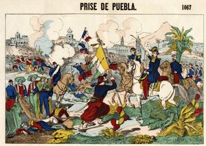 Die Eroberung von Puebla am 17. Mai von Unknown artist