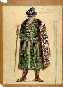 Die Figur des Königs in der Oper „Fürst Igor“ von Alexander Borodin (1833 - 1887) von Unknown artist