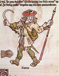 Die Konstellation des Bouvier (Detail) aus „Poeticon astronomicon“ zugeschrieben dem römischen Historiker Hygin (Gaius Julius Hyginus) (1. Jahrhundert v. Chr.) von Unknown artist