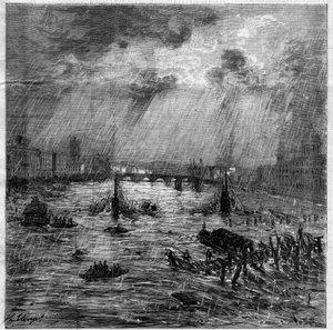 Die große Überschwemmung von Toulouse am 23. Juni von Unknown artist