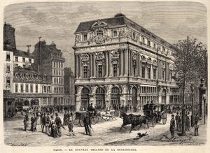 Das neue Renaissance-Theater in Paris im Jahr 1873 von Unknown artist