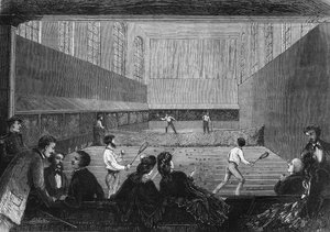 Der Palmspielraum auf der Terrasse der Tuilerien in Paris im Jahr 1873