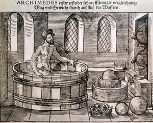 Das Prinzip des Archimedes von Unknown artist