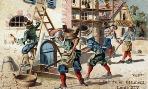 Der Beruf des Malers im Bauwesen zu Beginn des 18. Jahrhunderts. von Unknown artist