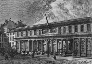 Die medizinische Fakultät in Paris, gegründet 1768 von Architekt Gouin. In „Album de la Science“, Éditions Jouvet