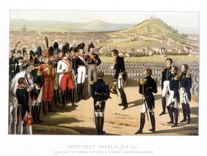 Die Kapitulation von Paris: Russische Armee in Paris von Unknown artist
