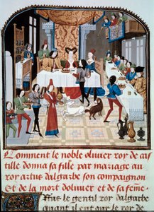 Das Hochzeitsbankett der Tochter von Olivier de Castile mit Artus d