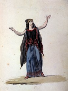 Die Hexe Medea nach dem Zyklus der Argonauten. Zeichnung aus dem 19. Jahrhundert