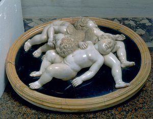 Drei schlafende Putti von Unknown artist