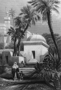 Gräber der maurischen Einwohner auf einem Friedhof in Algier in Bab-el-Oued von Unknown artist