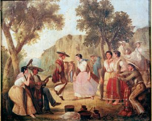 Traditioneller mexikanischer Tanz von Unknown artist