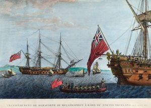 Überführung von Napoleon I. von der Bellerophon nach Northumberland am 8. August von Unknown artist