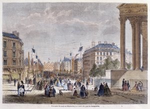 Transformationen von Paris unter dem Zweiten Kaiserreich, Haussmann Paris. Einweihung des Boulevard Malesherbes (Haussmann-Arbeiten)