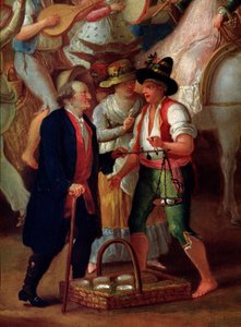 Reisender Verkäufer von Mozzarellas Anonymes Gemälde. 19. Jahrhundert Neapel, Museo di San Martino von Unknown artist