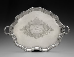 Tablett, um 1855 von Unknown artist