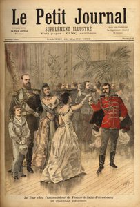 Zar Alexander III. (1815-1894) tanzt die Quadrille d