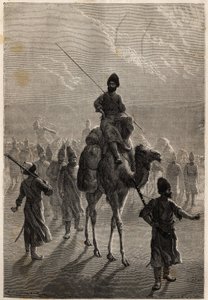 Türkische Gefangene, die nach Teheran gebracht werden, um ihre Feindschaft zu handeln oder gegen andere Gefangene auszutauschen
