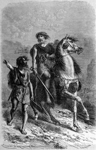 Zwei primitive Männer der Bronzezeit von Unknown artist