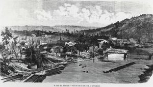 USA: Das Ölland in Pennsylvania, Oil Creek Valley von Unknown artist