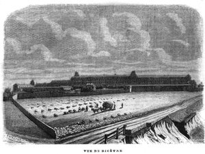 Ansicht von Bicetre bei Paris im Jahr 1858. von Unknown artist