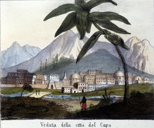Ansicht von Kapstadt zur Zeit der britischen Kontrolle, Südafrika. 1820 von Unknown artist
