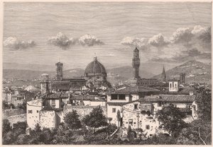 Ansicht von Florenz im 19. Jahrhundert von Unknown
