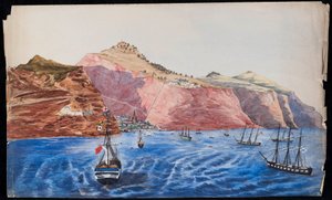 Ansicht von Jamestown, St. Helena, ca. 1850 von Unknown