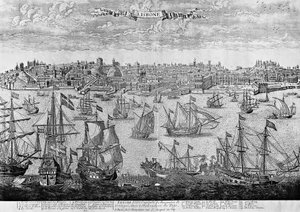 Ansicht von Lissabon, Gravur, Portugal von Unknown artist