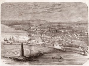 Ansicht von Livorno (Livorno - Toskana - Toskana) - Toskana - Gravur 1860 von Unknown artist