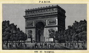 Ansicht des Arc de Triomphe in Paris von Unknown artist