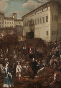 Blick auf den Grand Marché Verziere in Mailand