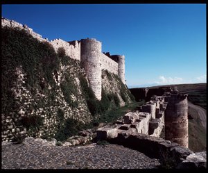 Ansicht des Krak des Chevaliers, Kreuzritterburg, ca. 1100