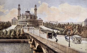 Ansicht des Palais du Trocadéro (Paris) im Jahr 1898. von Unknown artist