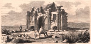 Ansicht des römischen Triumphbogens namens Trajan in Algerien von Unknown