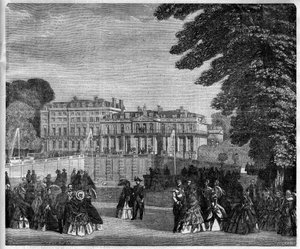 Ansicht des Schlosses Saint Cloud (Saint Cloud) im Jahr 1868 von Unknown artist