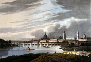 Ansicht der Stadt Dresden in Deutschland. 1815. von Unknown artist