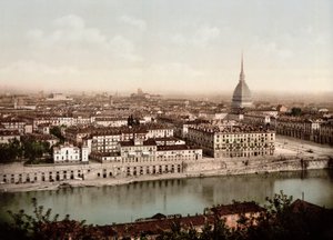 Ansicht der Stadt Turin (Torino) in Italien im Jahr 1890 von Unknown artist