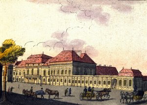 Ansicht der Stadt Wien in Österreich, Gravur von 1820