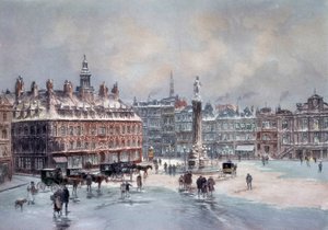 Ansicht des großen Platzes von Lille von Unknown artist