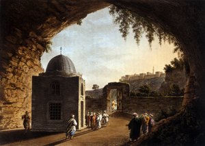 Ansicht des Grabes des Propheten Jeremia in Jerusalem von Unknown artist