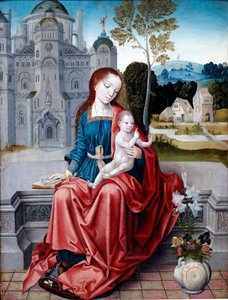 Jungfrau und Kind, Detail, 1520-30