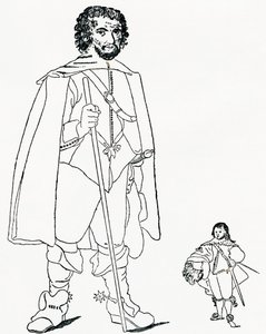 Walter Parsons und Sir Jeffrey Hudson, aus The Strand Magazine veröffentlicht 1894.