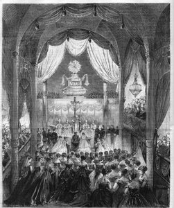 Hochzeitszeremonie von Prinz Humbert I. von Italien