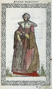 Frau aus Picardie - in Habits et effigies von Jean Sulperius von Unknown artist