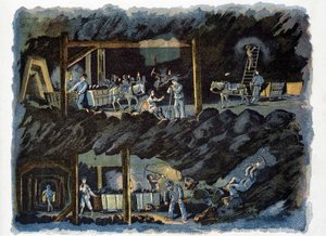 Arbeit in der Kohlenmine